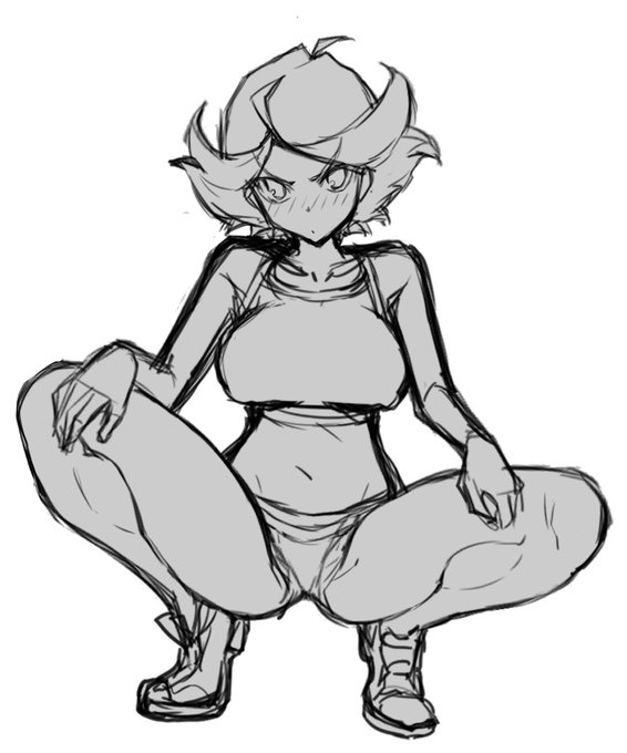 アマンダ・オニール(リトルウィッチアカデミア)rkgk(Skebご依頼 本日の進捗、ラフ～ 