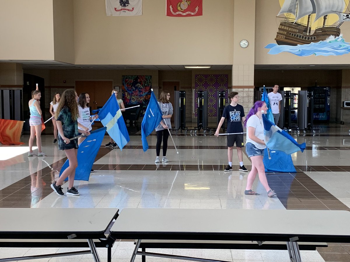 WallanderBPHS's tweet image. May be summer break but the @bp_colorguard is still hard at work! @BayPortHS @SuperMrsS @BayPortBand