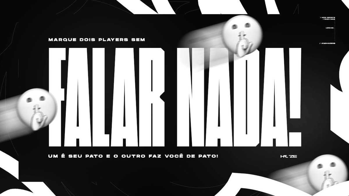 HaZeeSports_'s tweet photo. 📌POST INTERATIVO📌

MARQUE 2 AMIGOS ... E DEIXE QUE ELES DESCUBRAM 🤫 

#GoHaZe #WeAreHaZe #HaZe3k https://t.co/V7gT6zpeL5
