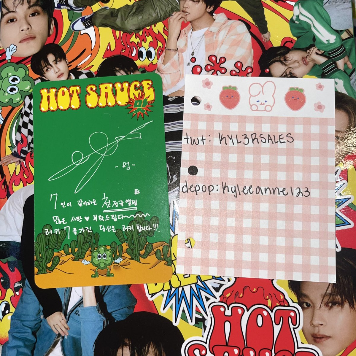 ihrt4ro's tweet photo. [WTT]

Hot Sauce

Have: Renjun Boring vers.

Want: Jisung Boring vers.

WW: yes! (u.s is preferred) 

dm or reply if interested 
#wttjisung #wttrenjun #hotsauce #wttnct #nctdream https://t.co/v2NS00WE4V