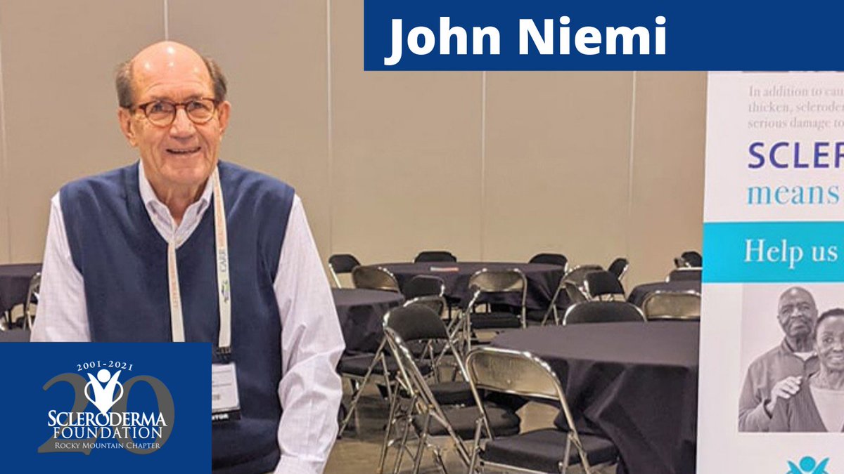 SclerodermaCO's tweet photo. From volunteer office assistant, to committee chair, to Chapter Board President the ripples of Johns Niemi's efforts continue to reach the Rocky Mountain Scleroderma Community. Read about John at: 
https://t.co/zpYN0nrTID

#ImagineCampaign #scleroderma #MakeAnImpact https://t.co/8kTfkWqnNG