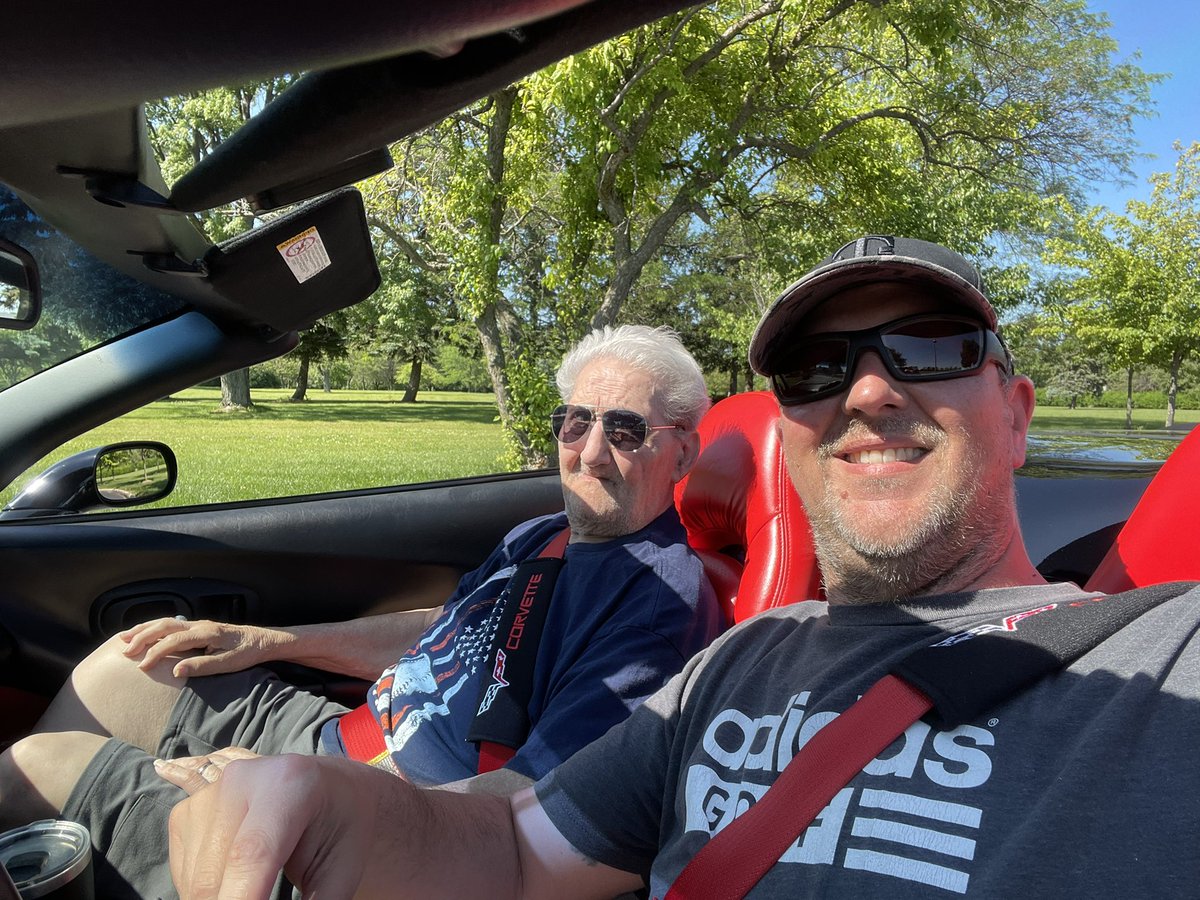 Went out to visit my Uncle today.  Asked him if he wanted to take a ride.  He said hell yeah!!!  90 years old and still love’s going fast. #enjoylife