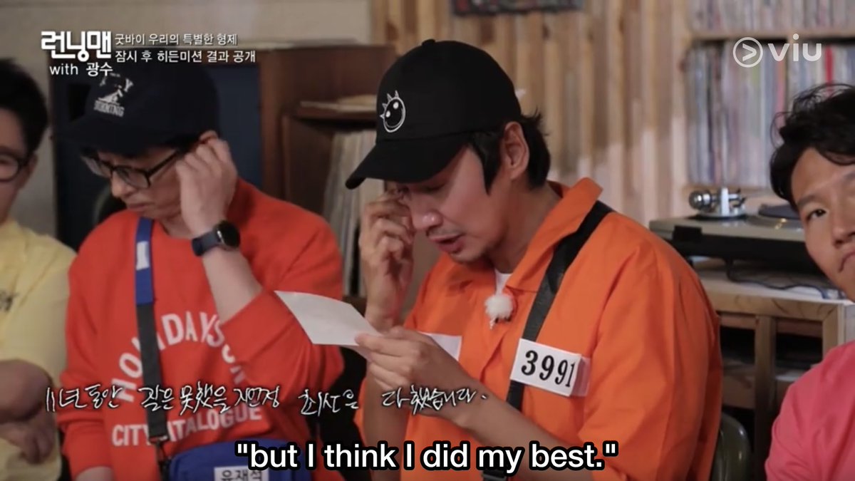 No, Kwang Soo, you did so well and change a lot of lives. You don’t know how much we relied on you through our darkest moments, you’ve left us a lot of smiles on our faces every week. Words are not enough to express how grateful we are for all your A++ effort in Running Man.