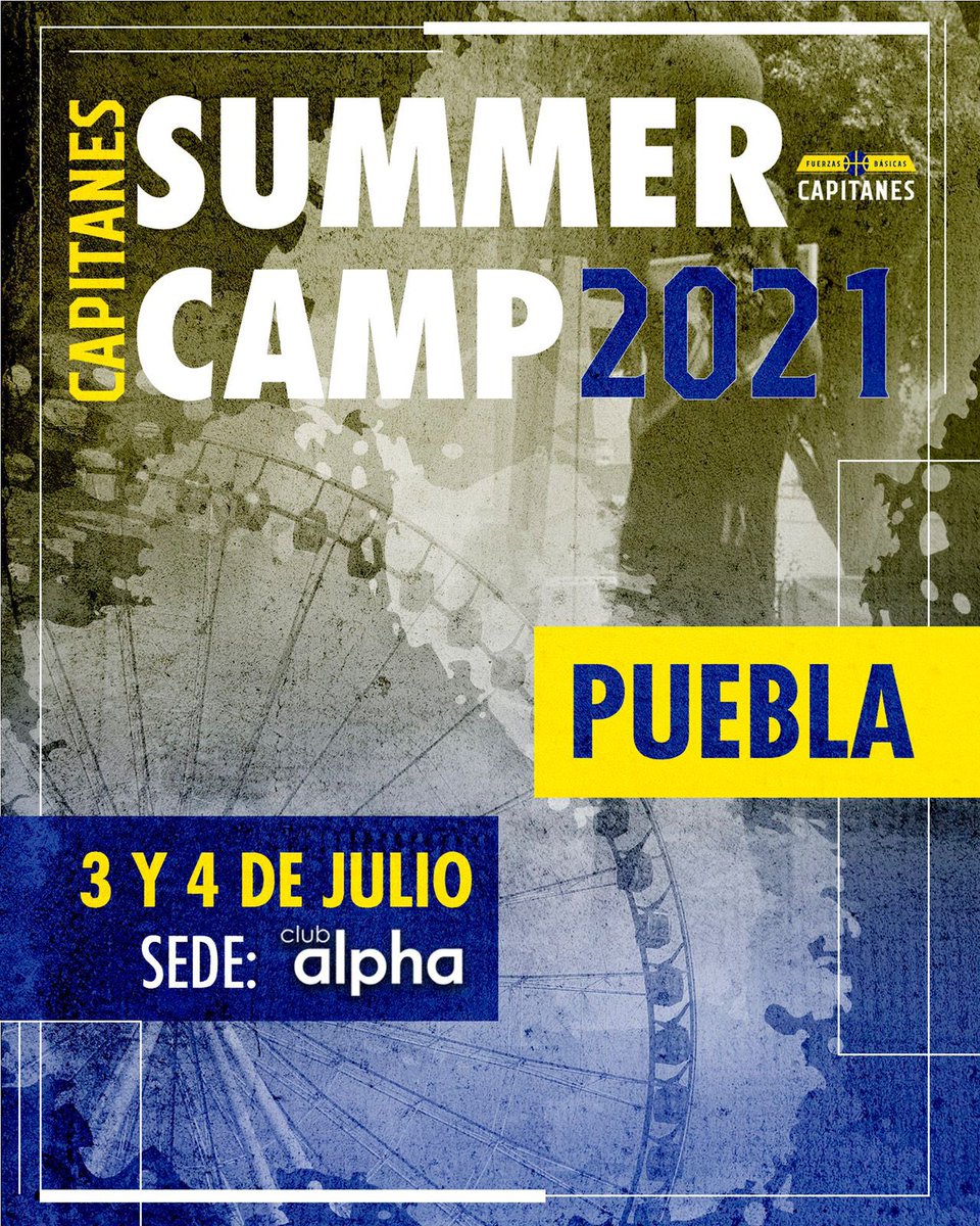 🏀 • El SUMMER CAMP de CAPITANES llega a Puebla‼️

🗓 • 3 y 4 de Julio 

📍• Club alpha: Blvd Valsequillo 903, Prados Agua Azul, Puebla.

Costo: $950 pesos por persona. 

🔗 • bit.ly/registro-camp-…

ℹ️ • fuerzasbasicas@capitanes.mx