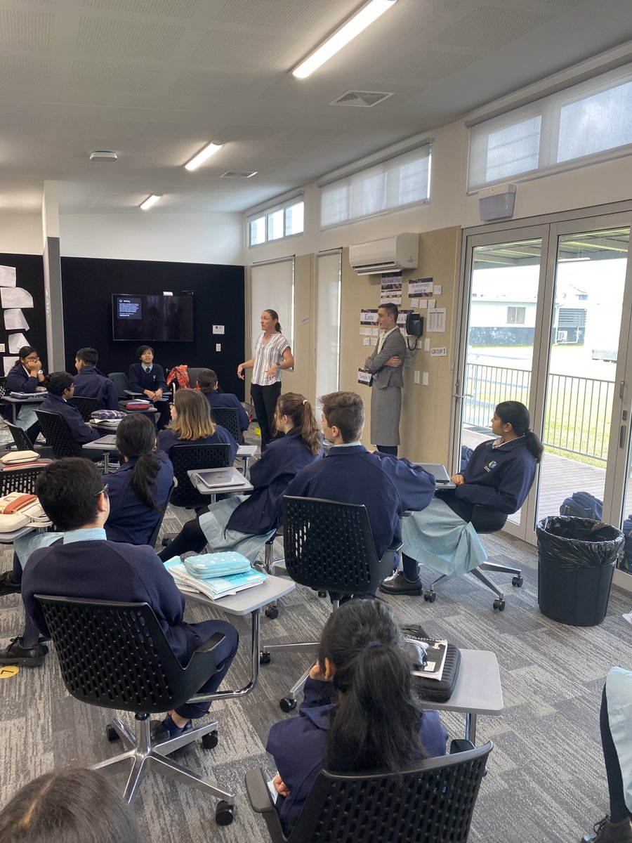 Teachers run a session on professional attire as part of work readiness. Students played the role of models very comfortably!