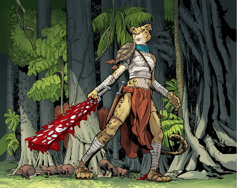 TomWaltz's tweet photo. We've got #RatKing, #Jagwar, #ToadBaron &amp; #Manmoth. Who's next in the #TMNT Annual 2021 -- Prelude to #TheArmageddonGame parade? Find out this summer!

@tomwaltz (story) @CaseyMaloney (art) @keaneink (inks)  #LuisAntonioDelgado (colors) @robutoid (letters)  @thedisastrix (edits) https://t.co/fOHJ0gGlX4