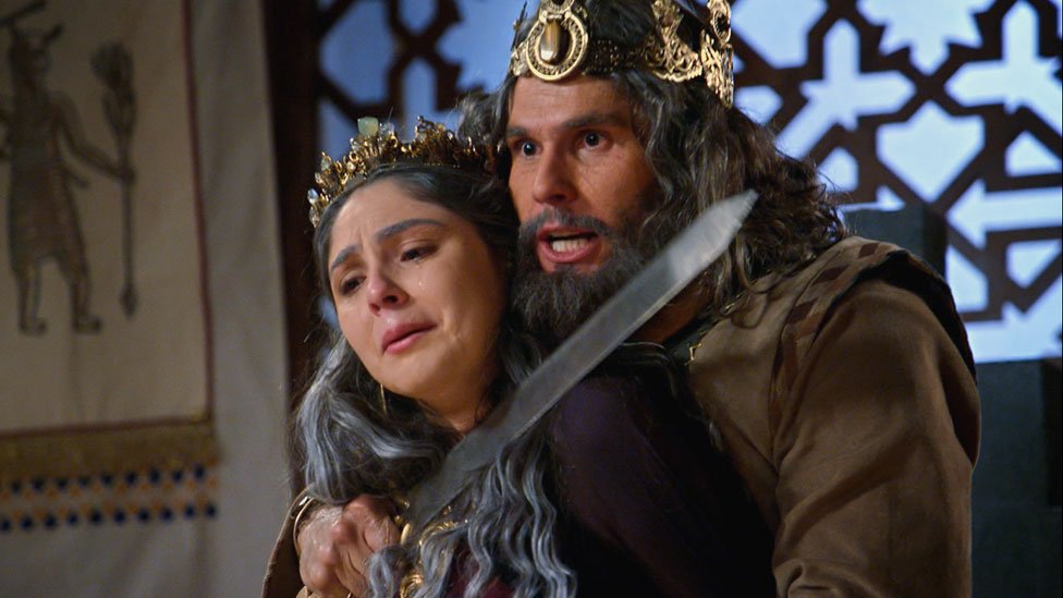 Aaron_Hebreo's tweet image. ¡Zur amenaza con matar a Betania si los hebreos intentan acercarse! #MoisesGranFinal