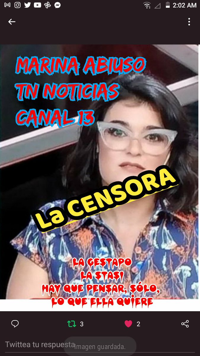 TerceroCesar1's tweet photo. Todos salen a pegarle a @todonoticias  y a la #GestapoArgentina , Pero quien escucho a la oposicion repudiar este echo? o cuantos periodista dijeron que estaba mal? En la nueva ley que marca como sera la rapartija de la pauta oficial, todos estuvieron (sigo) https://t.co/wTlzo9YbLm