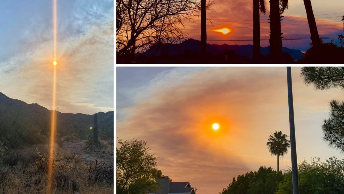 azfamily's tweet image. PHOTOS: Smoke from the #TelegraphFire and #MescalFire makes its way into the Valley
bit.ly/3wrY3jM