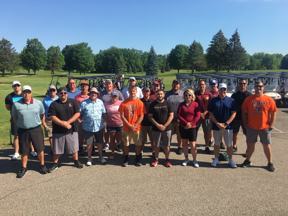 These were the 21 golfers that attempted to not tear up Eldorado Golf Course today, in our 11th Annual Leslie Coaches Golf Outing. A great way to bring a very successful sports year to an end. Good golf was seen only occasionally, but a good time was had by all on a perfect day.