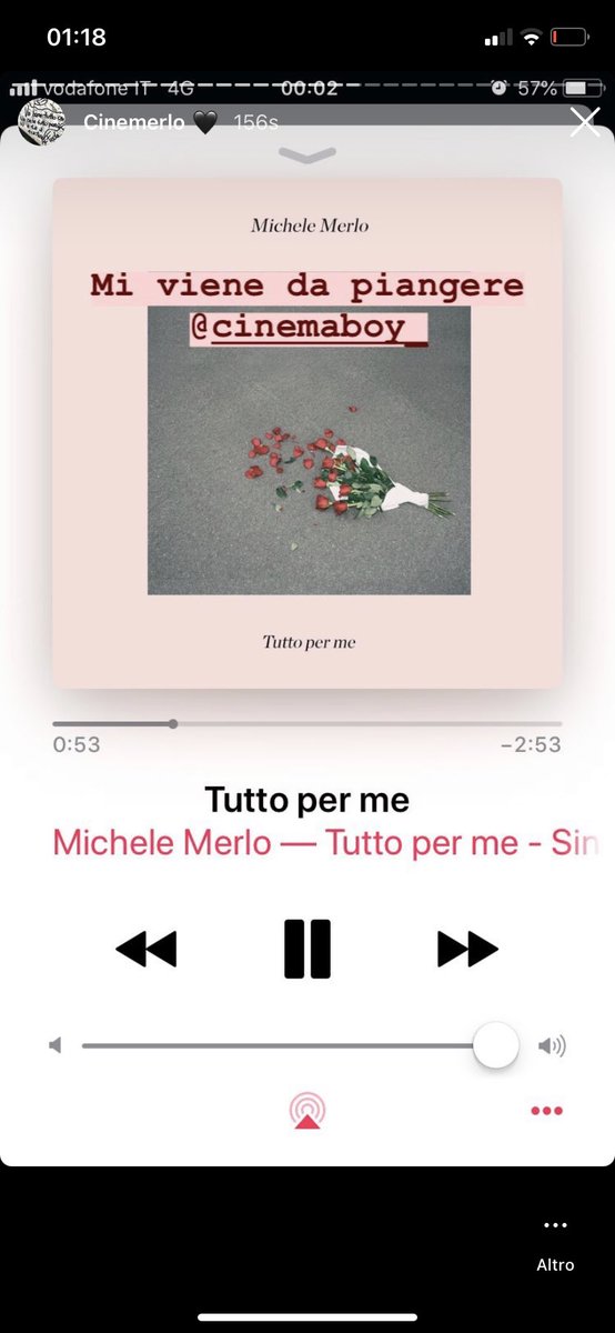 _snookbiebs's tweet photo. Non ho ancora avuto la forza di dire nulla e non credo la troverò al momento.
Per ora voglio salutarti ed augurarti un buon viaggio, con questa canzone tanto importante, ed a cui sono tanto legata.
BUON VIAGGIO CINEMERLO
Il 15 giugno 2018 usciva #TuttoPerMe
#MicheleMerlo https://t.co/AFiZtZIGxt