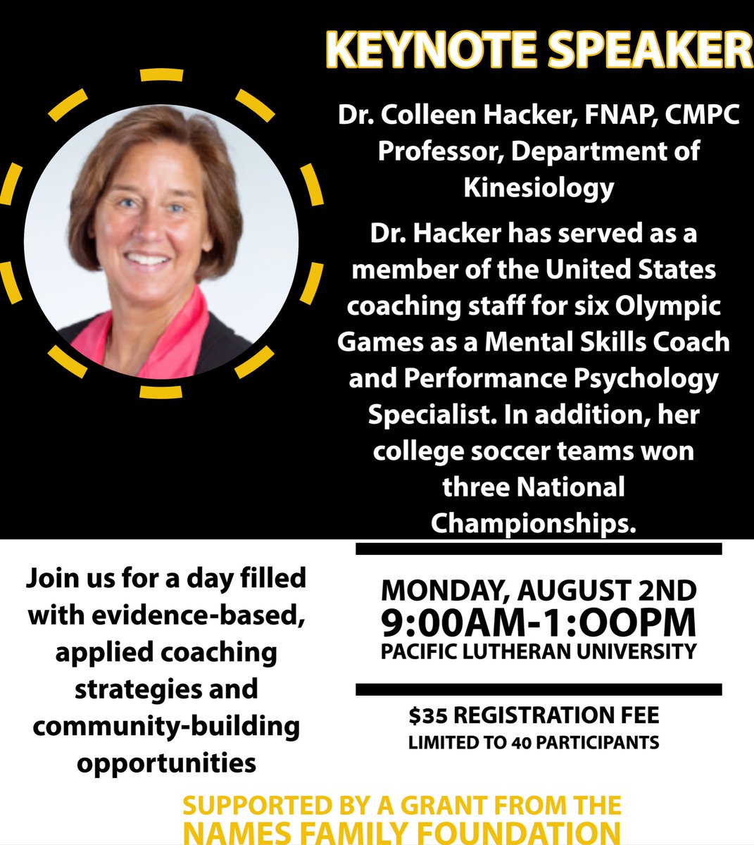 plu_kinesiology's tweet image. 🥁 🥁 🥁  

📢 The @plu_kinesiology Coaching Education Institute

Check the flyer AND link ⬇️ for details

—
Are you . . .
🏀 a youth sport coach 

⚽️ eager to connect IN PERSON

🏊‍♀️ ready to add to your 🧰   
 
Then, join us 8/2!!  @PLUNEWS 
—

forms.gle/BS3tfmW33iv6xs…