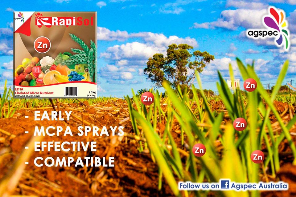 Don't forget to include Rapisol EDTA in your post emergent spray.