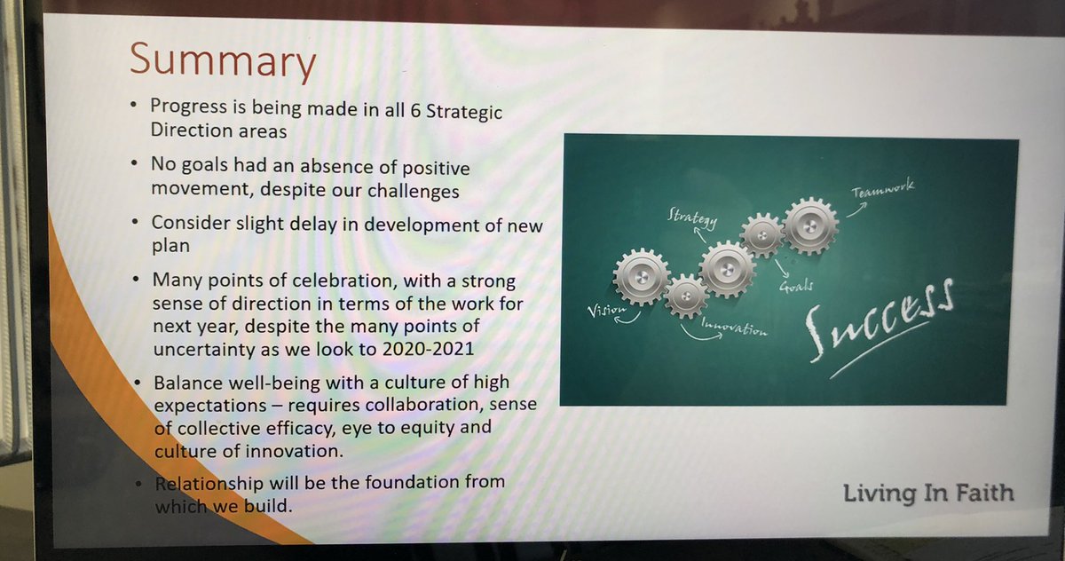 nottenloretta's tweet image. Always a moment of pride to bring forward our Strategic Plan Report Card - even with the challenges of the past year staff and students have accomplished much this year! #GatheredToBecome #SuccessForEach #PlaceForAll @WCDSBNewswire