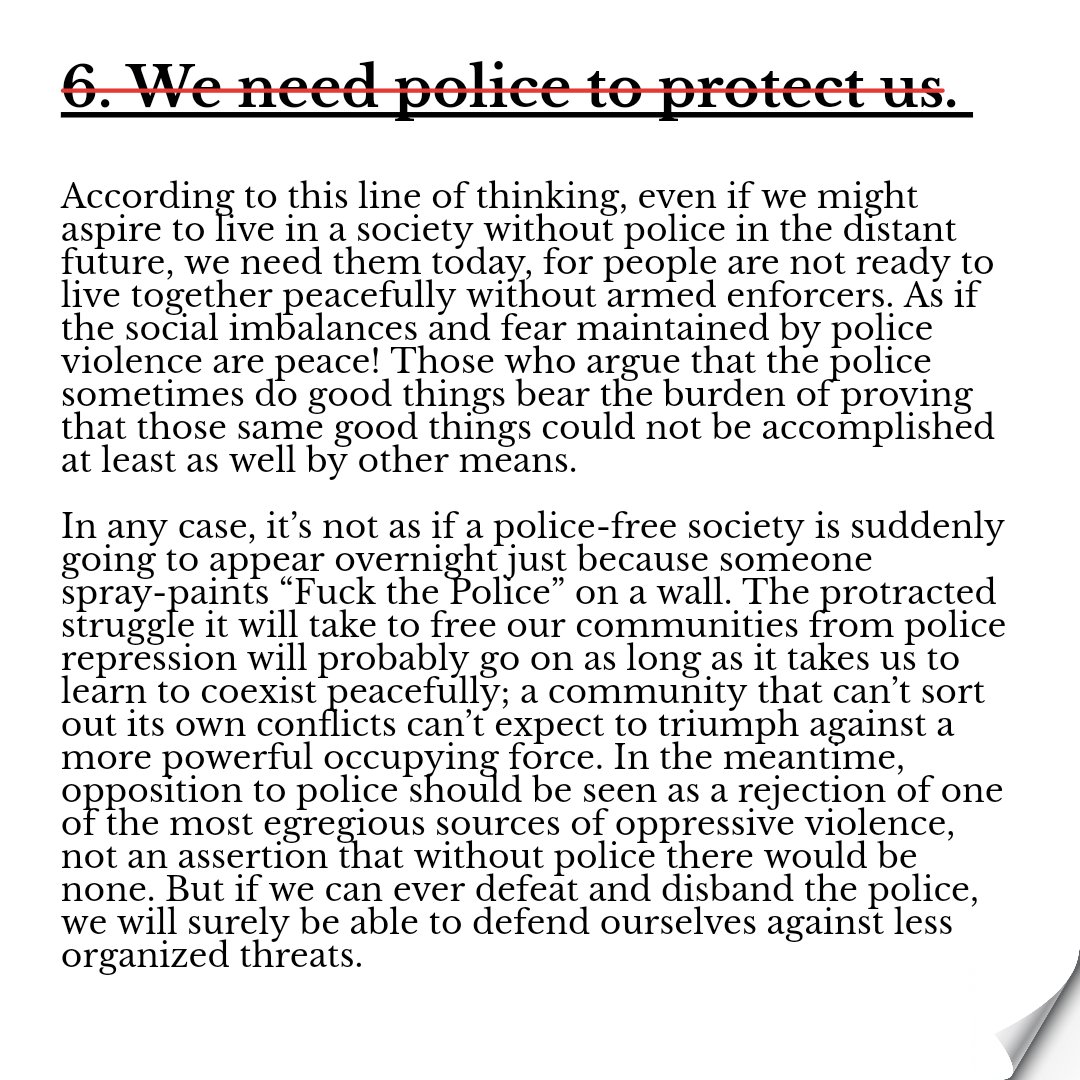 resist_zine's tweet photo. Seven Myths About The Police [2/2] https://t.co/BYO2pH7aWX
