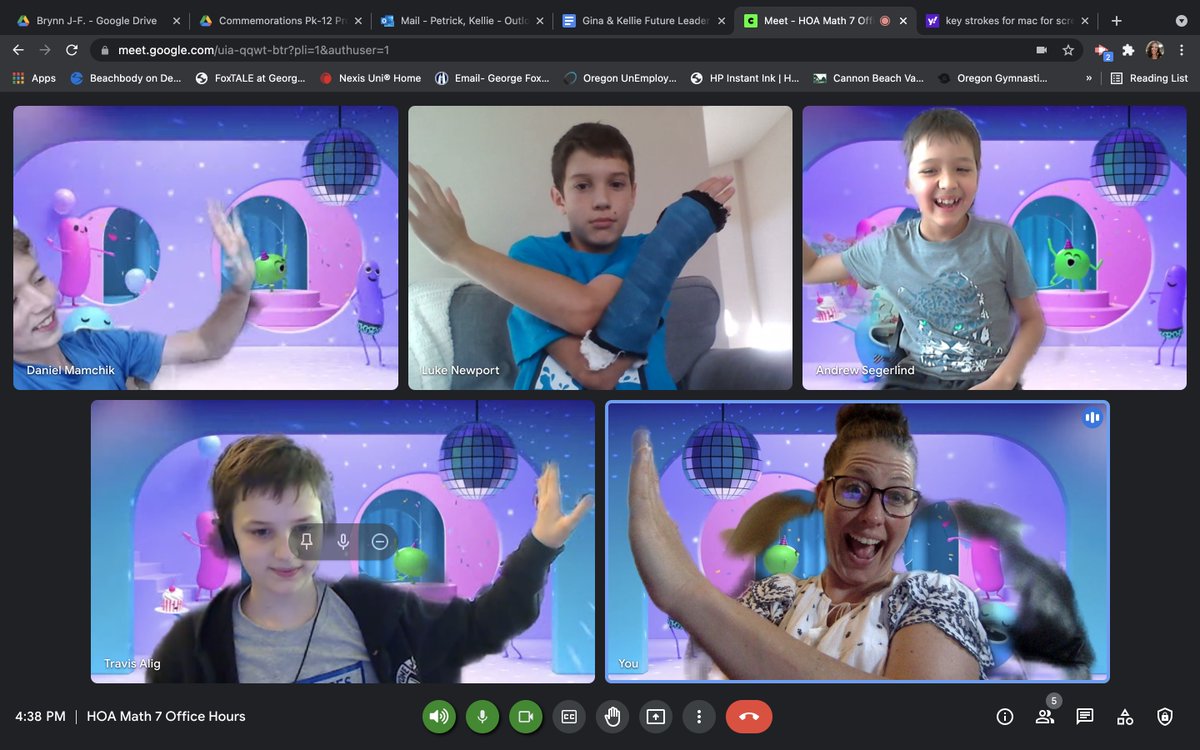 petrickkel's tweet photo. Yes! Math can be fun, silly, and entertaining! Hillsboro Online Academy students leading the math activities for our last "Do Some Math Together" time this school year! #mathconnectsus @mrsdebluther @LSMathematician https://t.co/7YzUhUrexw