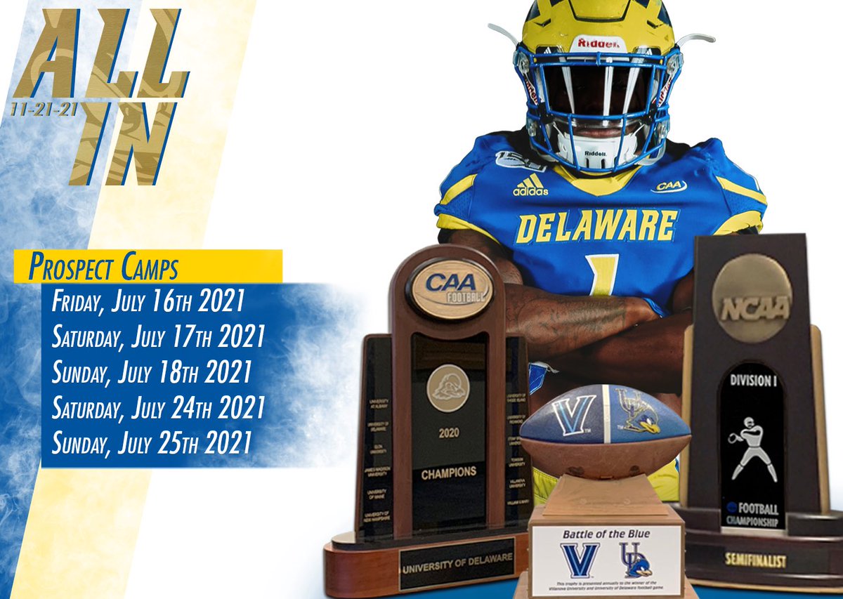 Coach_Ferguson3's tweet photo. Mark your calendars! Your CAA Conference Champs are on the hunt for future BlueHens!  #ALLIN https://t.co/h3K3sZKnBa