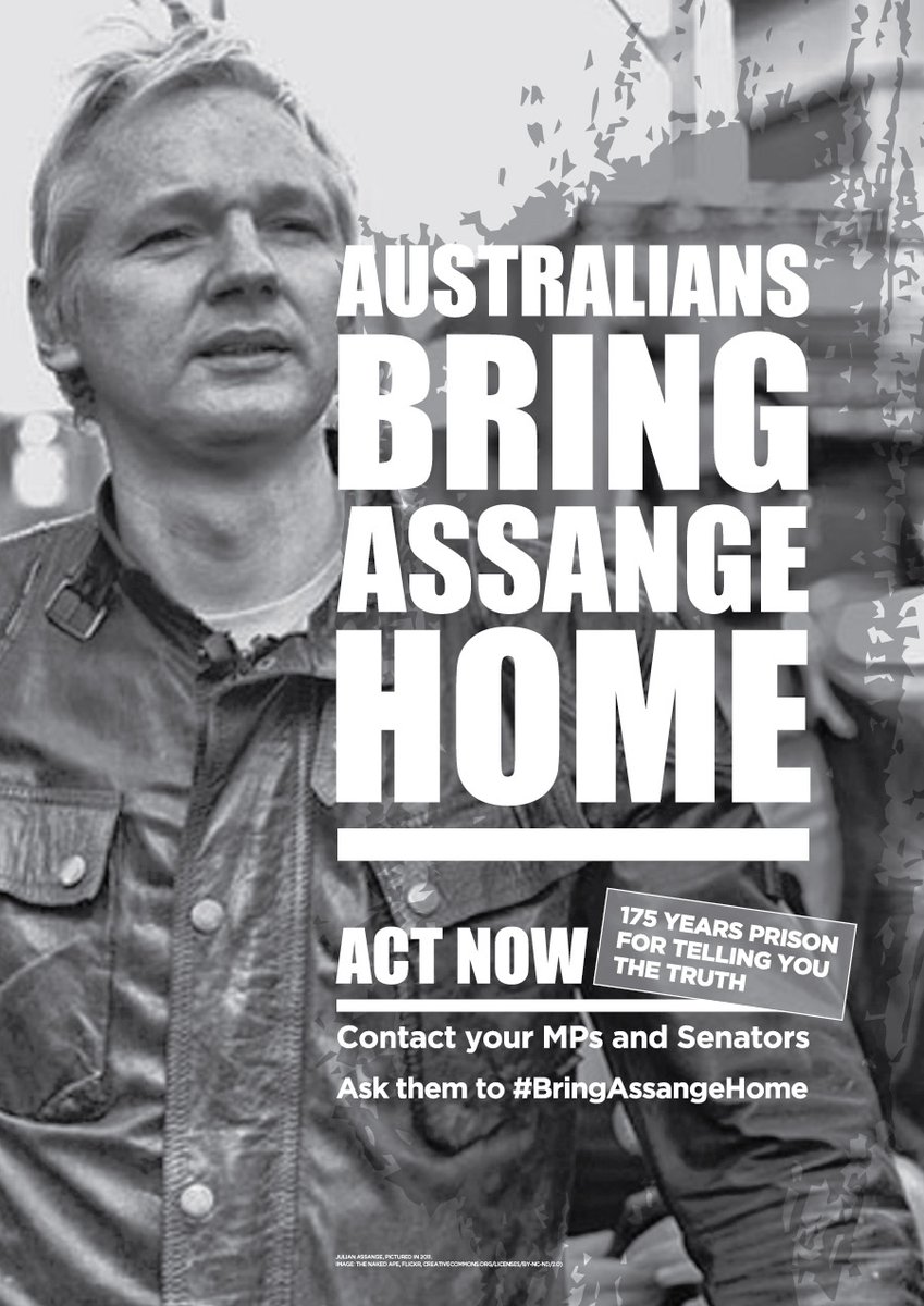 Publisher Julian Assange faces 175 years in prison for reporting the truth #FreeAssangeNOW https://t.co/A4C44vcNv5 https://t.co/gZdrxmwXdx