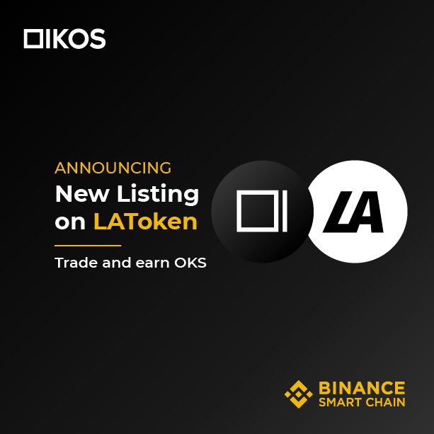 Oikos is live on LAToken, trading pair OKS/USDT. Over 2,500,000 OKS available as rewards for trading competition and lottery promotion. Join the action now on latoken.com/exchange/OKS_U… #DeFi #BSC #Yieldfarming #latoken