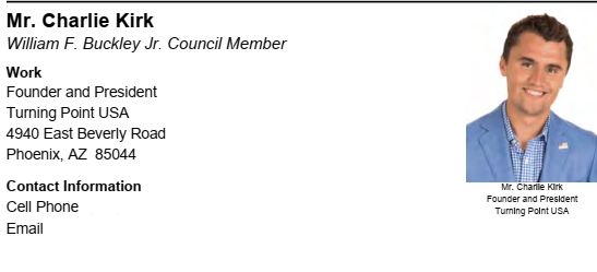 <a href="/MatthewBoedy/">Matthew Boedy</a> <a href="/StraightWhiteJC/">Straight White American Jesus Podcast</a> <a href="/Patreon/">Patreon</a> <a href="/BradleyOnishi/">Bradley Onishi</a> Charlie Kirk, member of the #christofascist Council for National Policy, the #ShadowNetwork