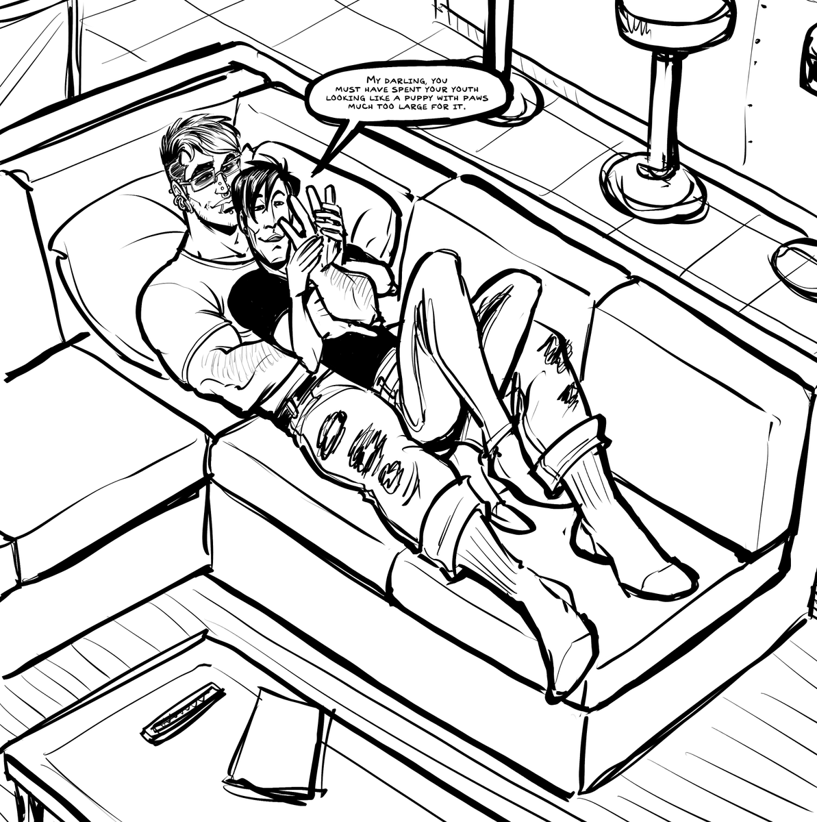 Gray's just a big beanbag chair 