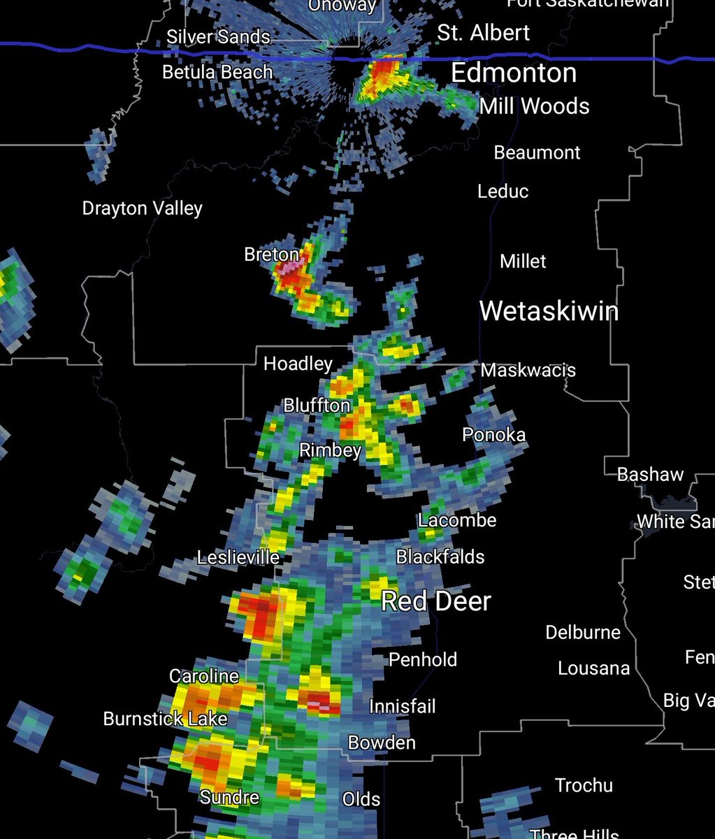 JozieStorm's tweet photo. June 14 634 storms and showers heading into #yeg in the next couple hours. Ill be filming it all. #abwx #abstorm #ablightning https://t.co/YiUdAYDDpf