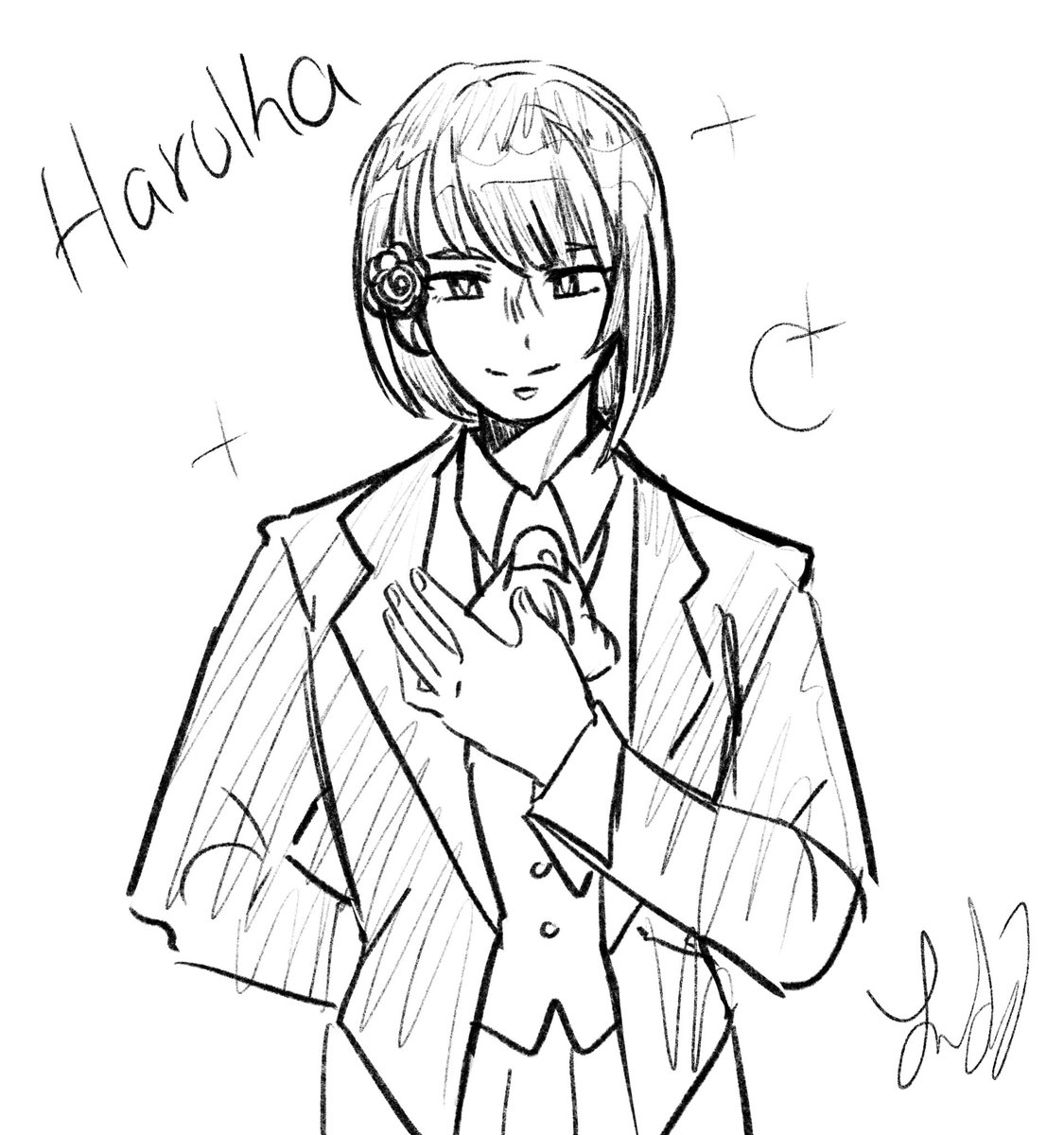 the wedding event but only with girls in suits #prsk_FA 