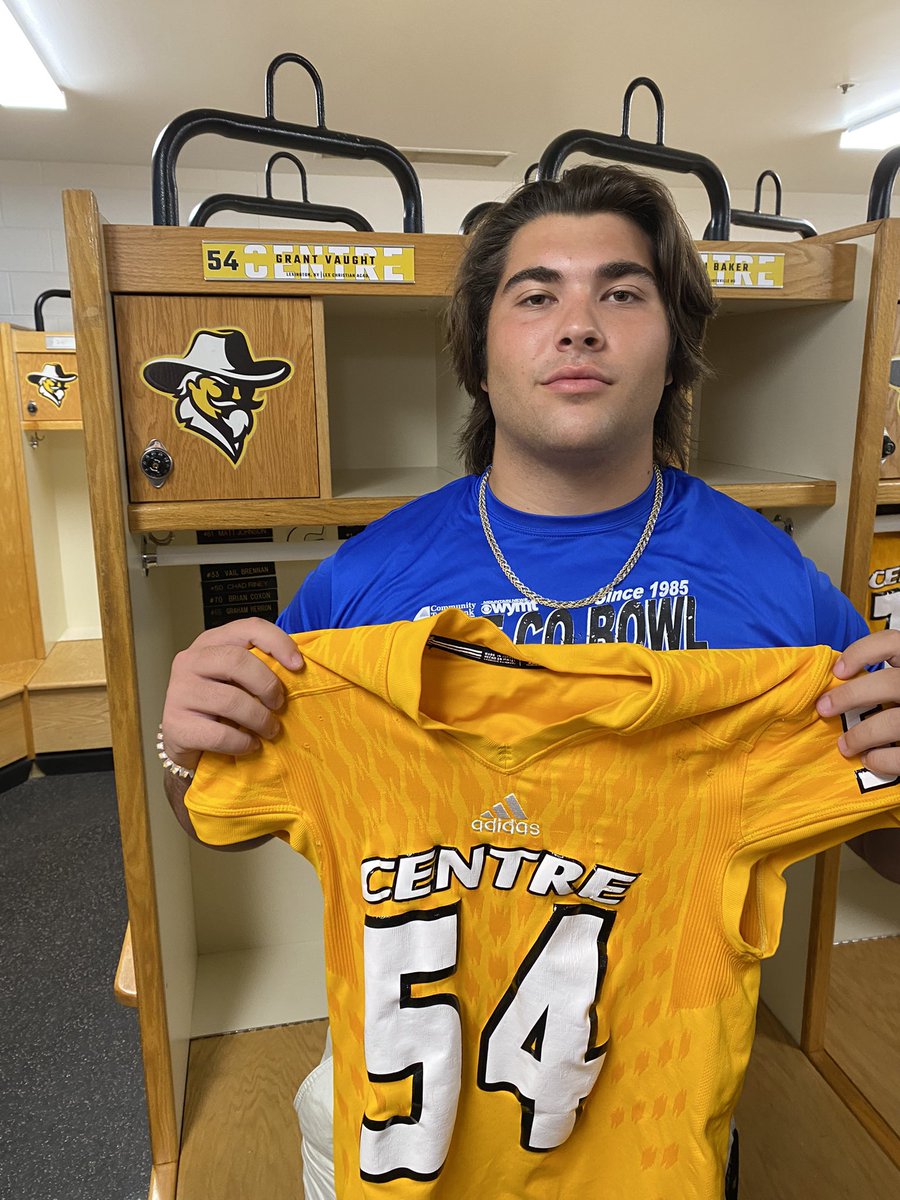 Grant_Vaught's tweet photo. #AGTG After a great visit, I am blessed to receive an offer from @CentreFootball ! https://t.co/16KTILS9Rr