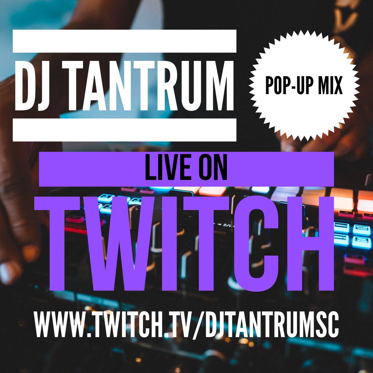 djtantrum's tweet image. LIVE RIGHT NOW ON TWITCH FOR A POP-UP MIX #DJTanTrum #Twitch #PopUpMix 
Twitch.Tv/DJTanTrumSC