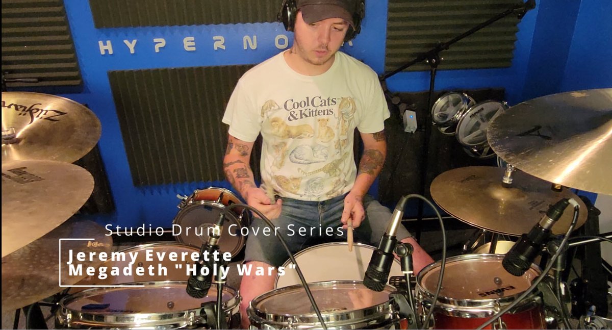 HypernovaBalt's tweet image. Megadeth - Holy Wars drum cover by Jeremy Everette 
Another drum track! Jeremy actually recorded two!  This time its Megadeth - Holy Wars - hold on to your hats.

youtu.be/lmchGUTh55o via @YouTube 

#drums #drumcover #megadeth