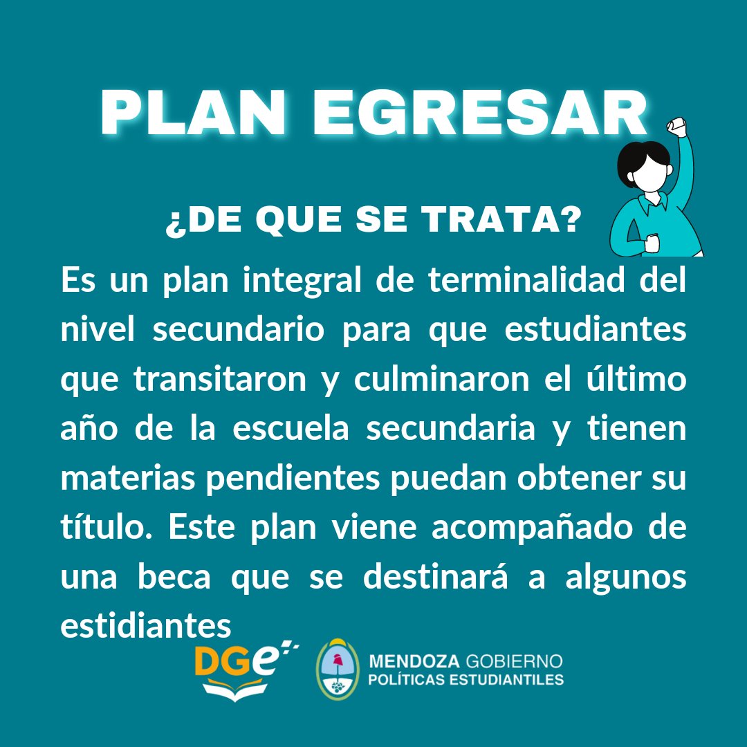 politicasestmdz's tweet photo. Si ya terminaste de cursar la Secundaria pero te faltan materias para recibirte, podés inscribirte al #PlanEgresar
Para más información 👇🏼
https://t.co/AgemxtL6YC https://t.co/XSWXWwrTsi