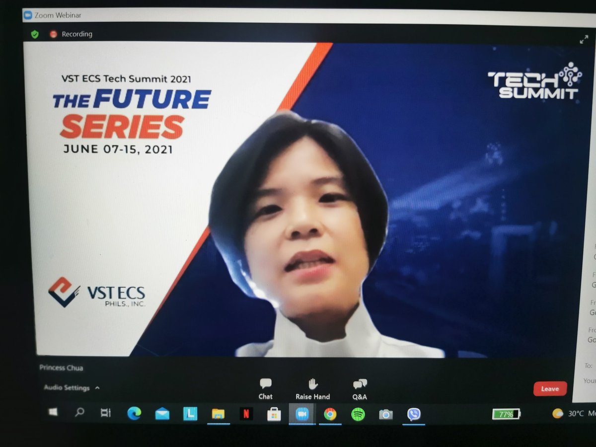 iammstin's tweet image. Inspirational message by Ms. Princess Chua, COO of @vstecs #TransformationGuide #TechSummit2021 #VSTECS
