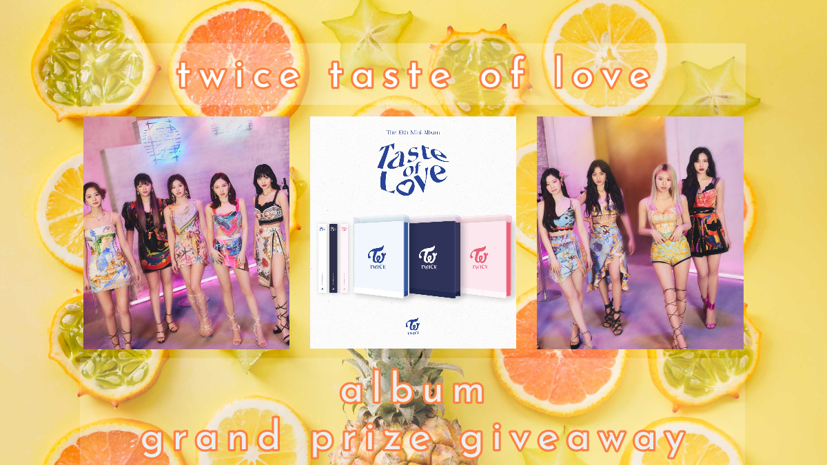 TooOld4Kpop's tweet photo. #TWICE Taste of Love Grand Prize Album GA

PRIZE:

- 1 sealed, brand new album

TO ENTER:
- Follow @TooOld4Kpop
- RT

- Worldwide (where giveaways are legal)
- Closes 6/20/21 8PM EST
- Preordered, ships on arrival
- Winners must respond within 24 hours https://t.co/cSpmisOzp2