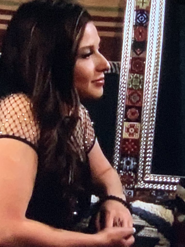 catie_smith19's tweet photo. Katie wearing Greg’s bracelet on the group date? 👀 #TheBachelorette https://t.co/YJUv22yKnh