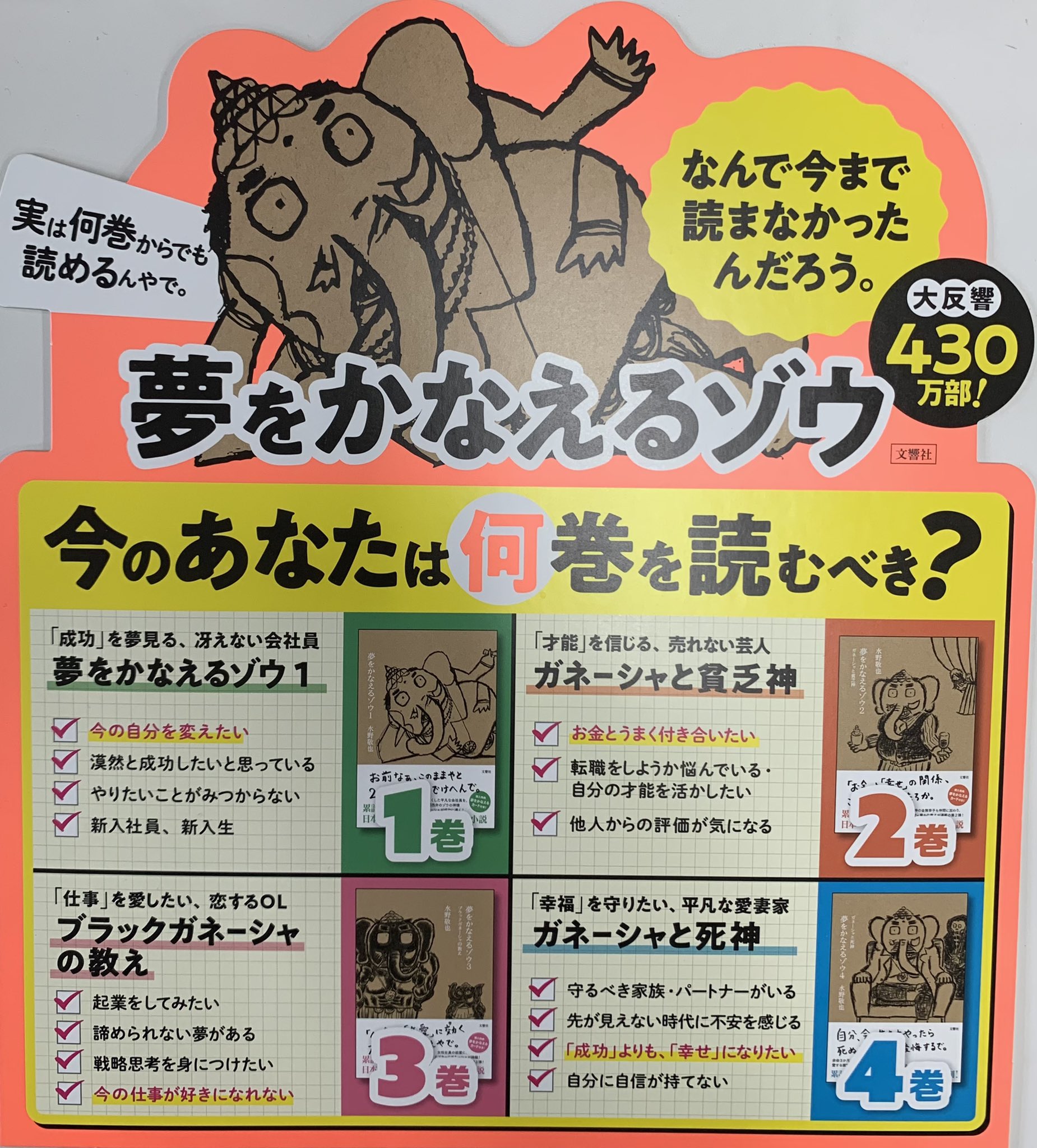 夢をかなえるゾウ 2mvetro Amazon.com: Yume o kanaeru zo: 9784870318052: Keiya Mizuno