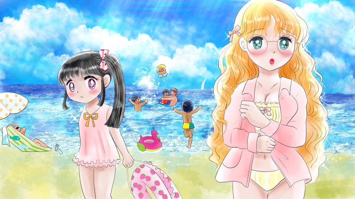 昨日描いた絵です(*'ω`*)
恋の魔法とおまじない、イラストACさん素材ちびモブ会社員、恋まほ7月カレンダー、のび恋ドラえもん編ペン入れ1ページ目 
