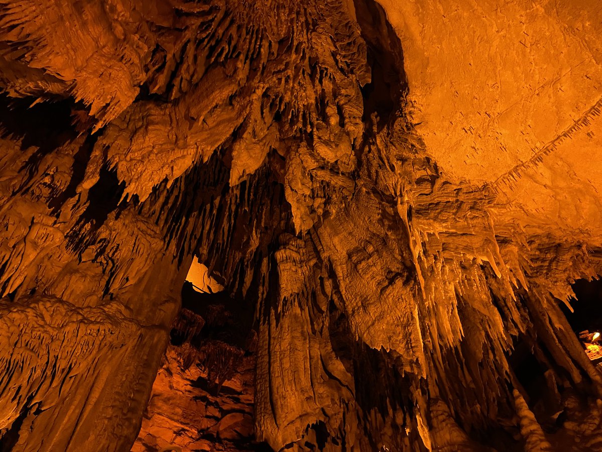 KyWhitney's tweet photo. Thoroughly enjoyed our family field trip today to @MammothCaveNP! #FrozenNiagara #RiverStyx https://t.co/QuhVKRWlmj
