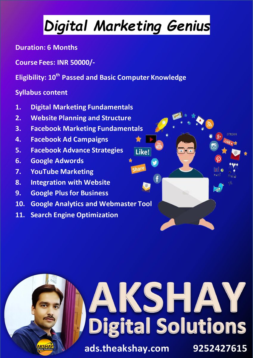 AkshayComputer9's tweet image. #Digitalmarketingcenter
#Digitalmarkeinginstitute
#Digitalcourse
#Hindaun
#Hindauncity
#Krauli
#Onlinemarketingdiploma
#Onlinaemarketingcourse
#marketingdiploma
#Onlinemarketing
#Akshaycomputerinstitute
#Aci