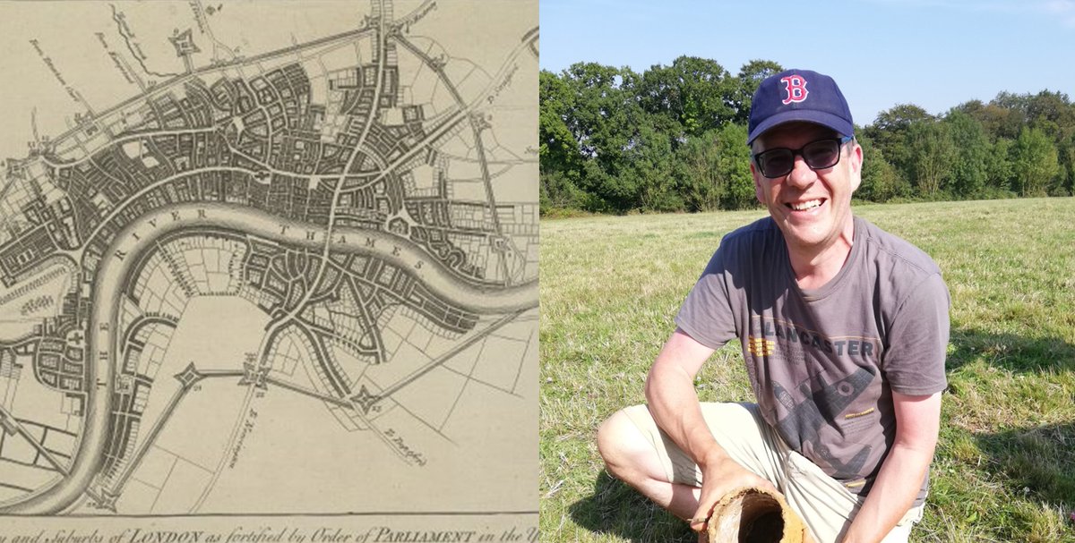 The second of our summer online lecture series is tomorrow evening, with David Flintham talking about the project to rediscover #London's lost defences constructed during the #EnglishCivilWar. Details and bookings at: eventbrite.co.uk/e/rediscoverin… #17thCentury