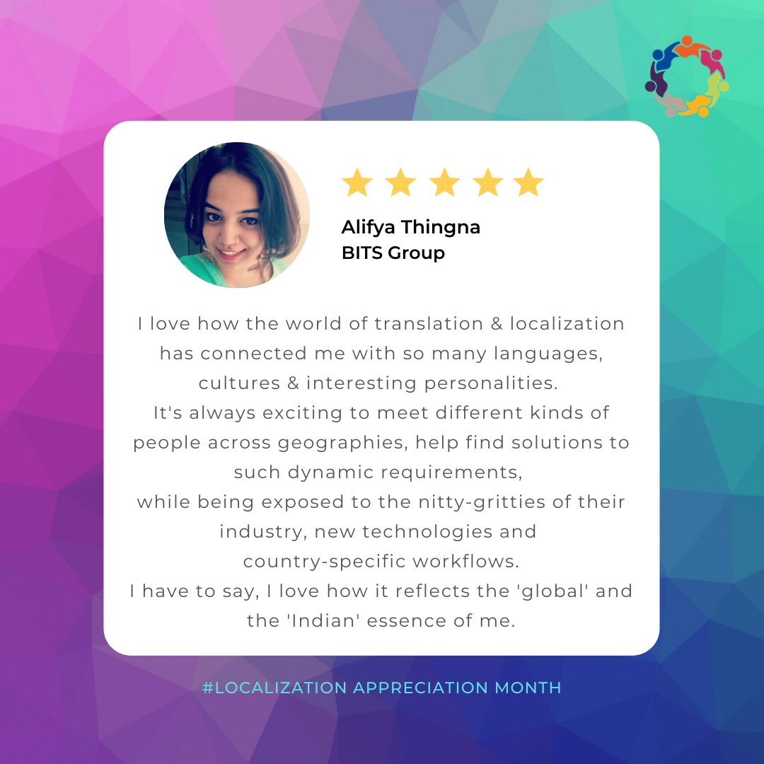 WL10india's tweet photo. ➡️ What you love about the #L10n industry ⬅️
#Localization #AppreciationMonth
💙💜🖤

#LocalizationDay on #21June 👩🏻‍💻

#womeninlocalization #globalleaders #WomeninL10n #ikigai #fulfilment #purpose #SharetoInspire @AlifyaThingna @BITSIndia @VernacLT https://t.co/7lW4hGkDVm