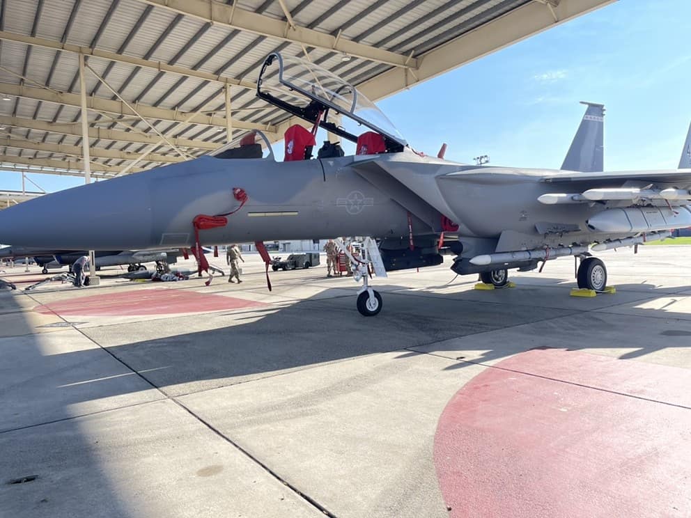 F-15EX armed with AIM-120