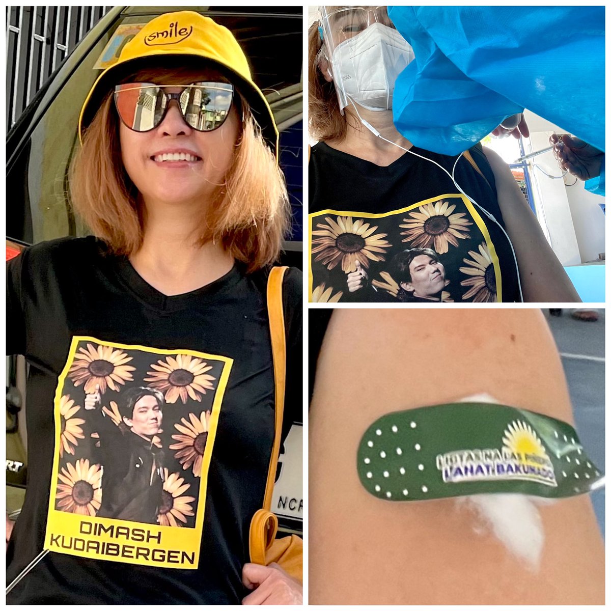 jeangloria7's tweet photo. Just sharing...Vaccinated with the "COMFORT OF DIMASH" and His instrumental piece RIVER OF LOVE while being injected!🧡🧡🧡
Thanks to the rightful owner of DIMASH's picture on my tshirt.
@dimash_official @jeamash2
@dimashphil @JeavenGloria
#Dimashified #Dimashfiedlife https://t.co/syitjAGuwg
