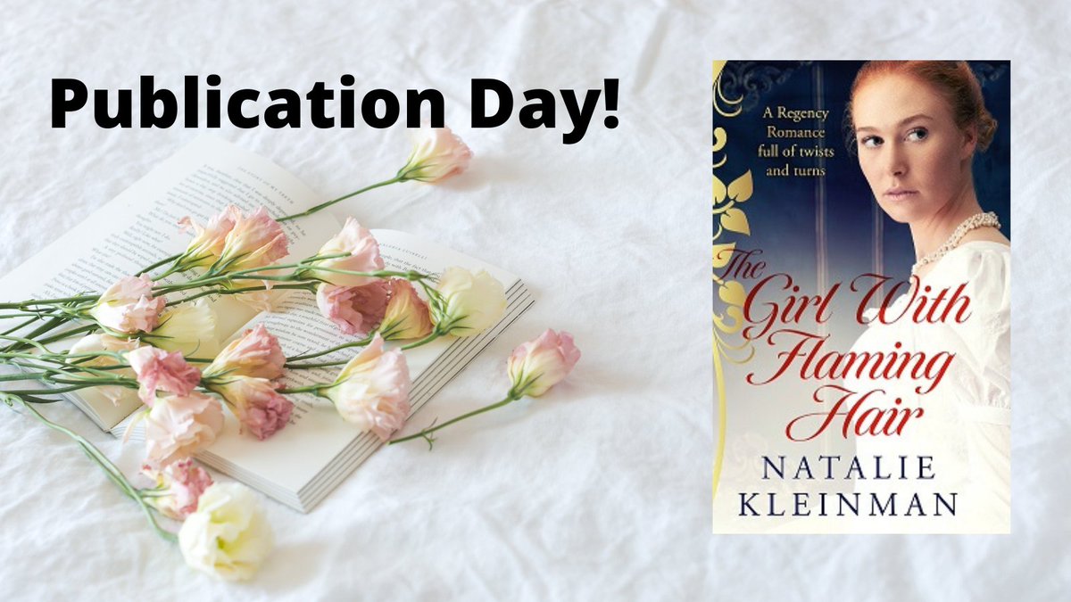 NatKleinman's tweet photo. Happy #Publication Day to Me! Yay!
The Girl With Flaming Hair is showing her gleaming locks  and you'll find her here https://t.co/HKaABnI8kj
#RegencyRomance 
#amreadingromance 
Huge thanks to @SapereBooks https://t.co/jq0ObaVLYr