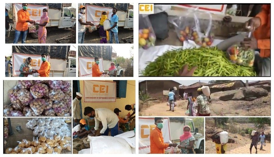 Since past many weeks, <a href="/ceiempowers/">Confederation of Empowerment Initiatives (CEI)</a>  team has gone to most remote tribal hamlets to provide thousands of these vulnerable BPL Groups with sufficient food provisions to avoid starvation  #CEI_CovidRelief