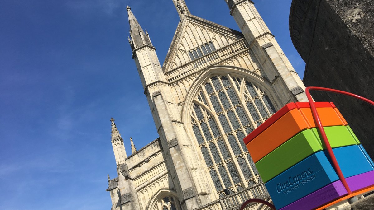 It's not all bore-doom and gloom! We have a new OUTDOOR escape game for teams of up to 6 - Vexed in Venta! Unlock our unique puzzle box by solving hands-on escape-room-style puzzles in the lovely 'room' that is the Outer Close of the cathedral <a href="/King_Alf/">Visit Winchester</a> bit.ly/ppescgm