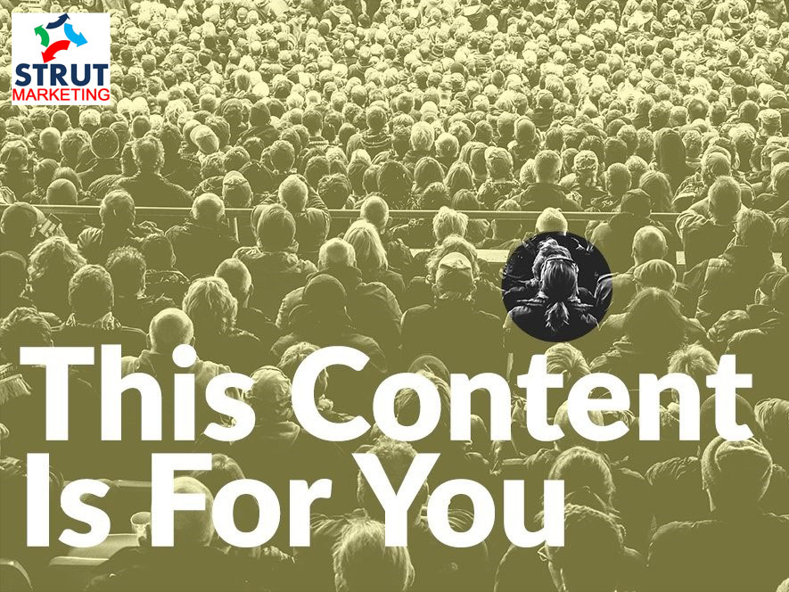 StrutMarketing's tweet photo. Are you among the 83% of marketers who report that creating personalized content is their biggest challenge? (Source: Marketing Profs)
If you're not offering personalization, you're going to be left behind.
#PersonalizedContent #SEM  #DigitalMarketing #SocialMediaMarketing https://t.co/okmGrOzRLw