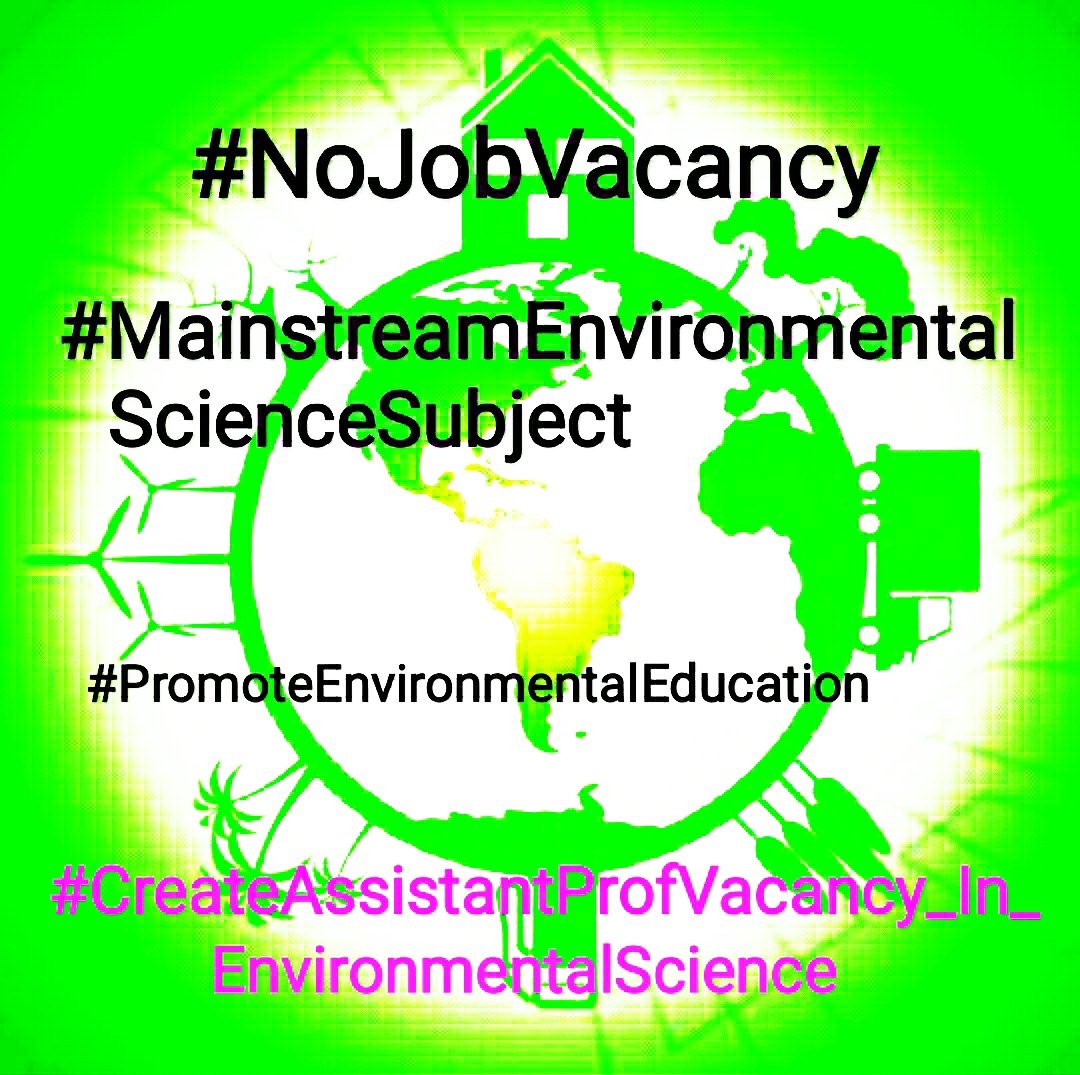 GurudattaSingh9's tweet photo. @CMOfficeUP @myogiadityanath No Assistant Professor Vacancy ever created in UPPSC for MSc, PhD & NET qualified Environmental Science students. How long shall we remain Jobless? We humbly request CM @myogiadityanath #CreateAssistantProfVacancy_In_EnvironmentalScience
@narendramodi @DrRPNishank @shalabhmani https://t.co/Cu9iJ5ZmFV