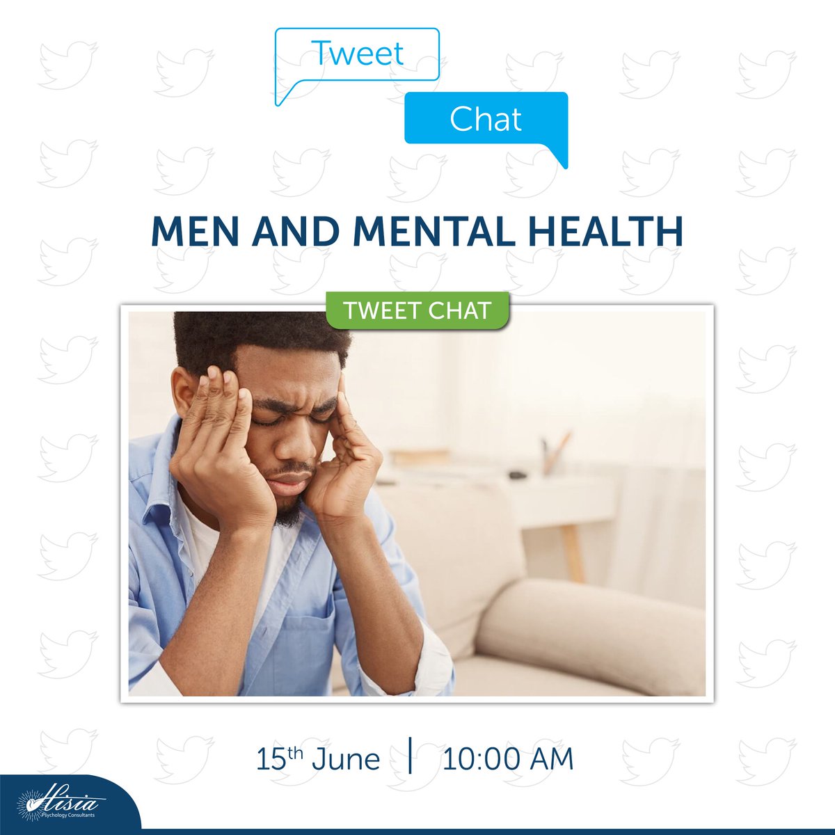 Join the conversation on Men and Mental Health at the top of the hour with <a href="/HisiaPsychology/">Hisia Psychology Consultants</a> <a href="/mentalkhealthke/">#MenTalkHealthKE</a> <a href="/sethkariukiseth/">seth kariuki</a> and yours truly. 

#MensMentalHealthWeek