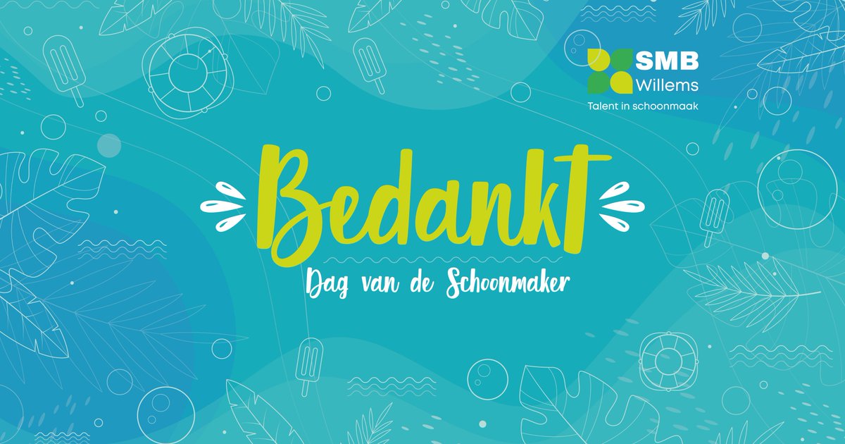 SMBWillems's tweet photo. 🥳Feest!🥳 Vandaag viert Nederland de Dag van de Schoonmaker. En SMB Willems viert dit feestje natuurlijk mee! Al onze medewerkers zetten zich elke dag in voor veilige en hygiënische zorginstellingen, scholen, kantoren en andere gebouwen. BEDANKT! 👏👏👏 @ddvdsm #ddvds2021 https://t.co/wJW1IlMhg9
