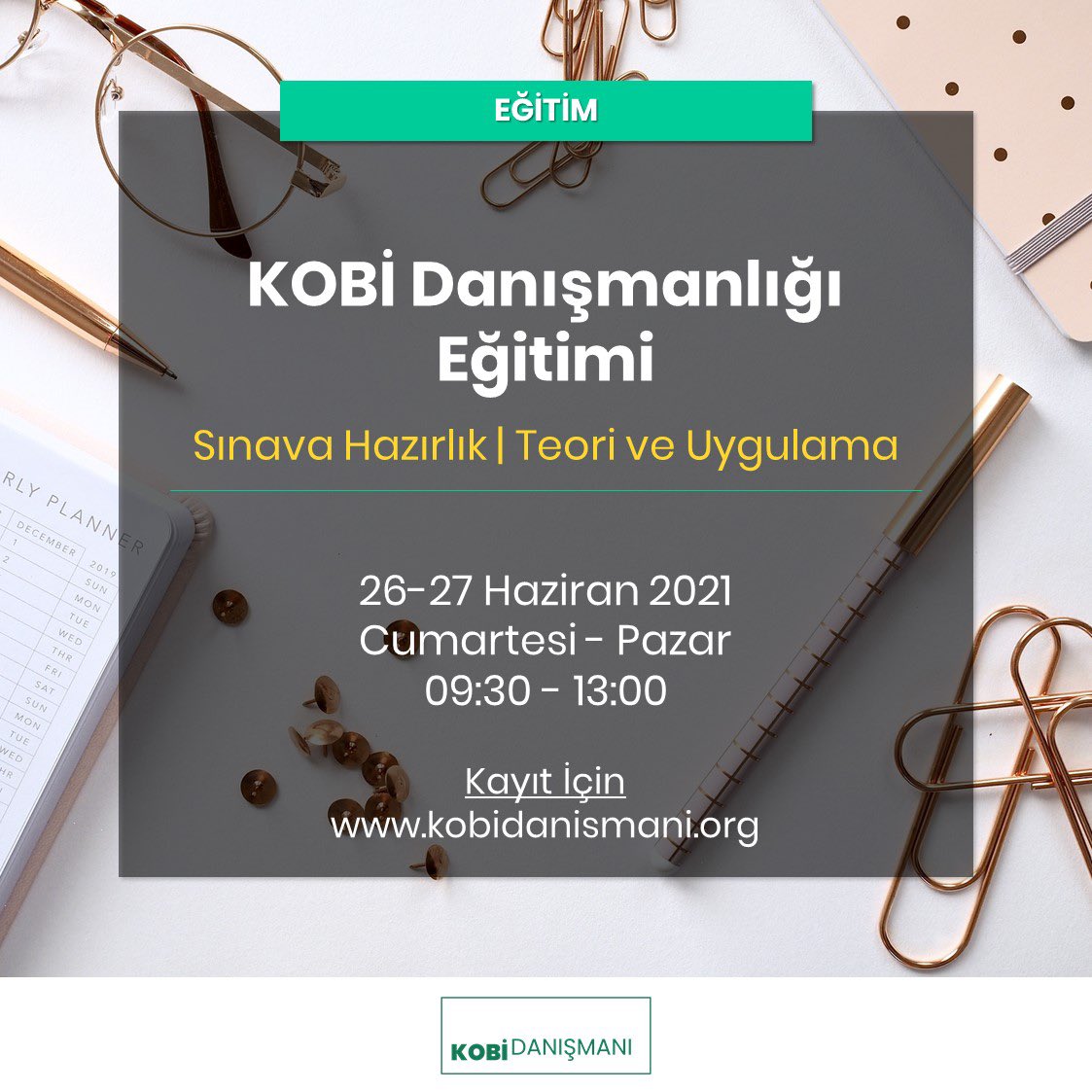 26-27 Haziran Cumartesi ve Pazar günü KOBİ Danışmanlığı Eğitimi düzenleyeceğiz. Konuya ilgi gösteren kişiler kobidanismani.org web sayfasında etkinlik sayfasından detay bilgi alarak kayıt olabilir. İlginize teşekkür ederiz. #KOBİ #Danışman #Eğitim